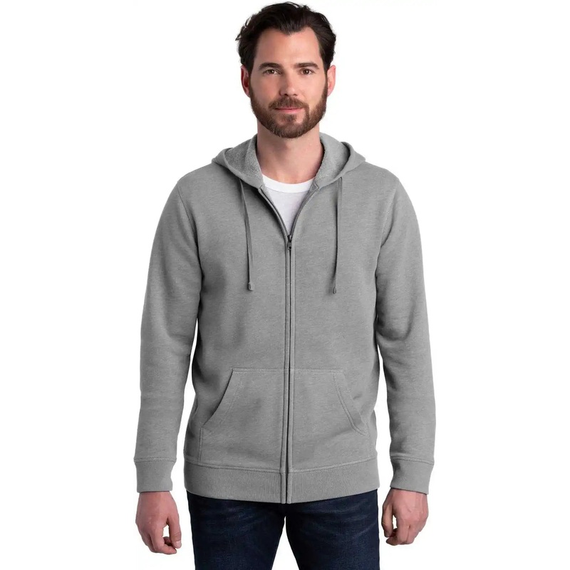 Alternative AA8050 Indy Blended Fleece Zip Hoodie – Heather Gray