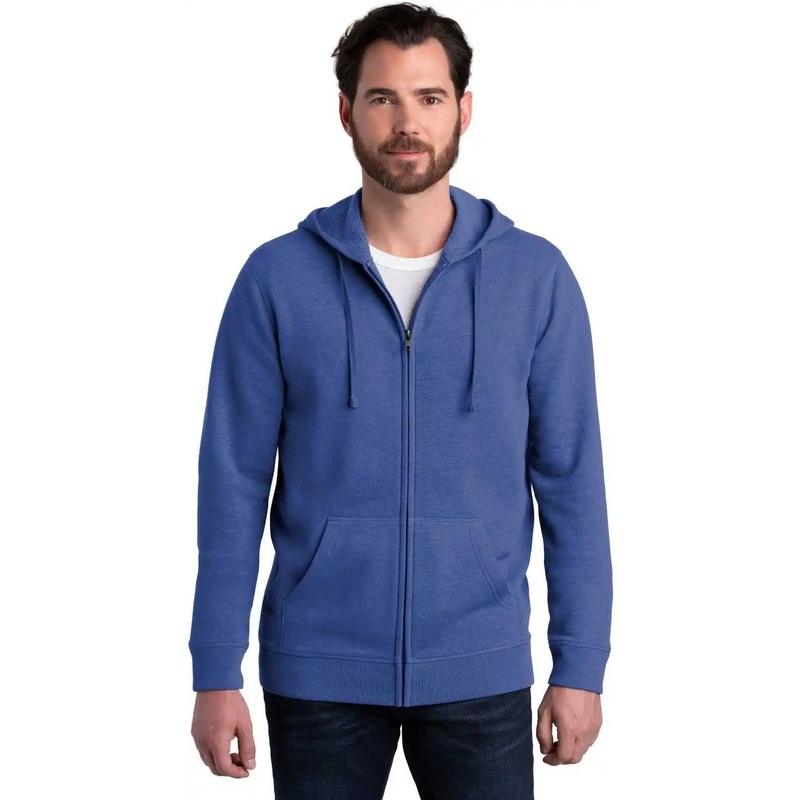 Alternative AA8050 Indy Blended Fleece Zip Hoodie – Heather Rich Royal