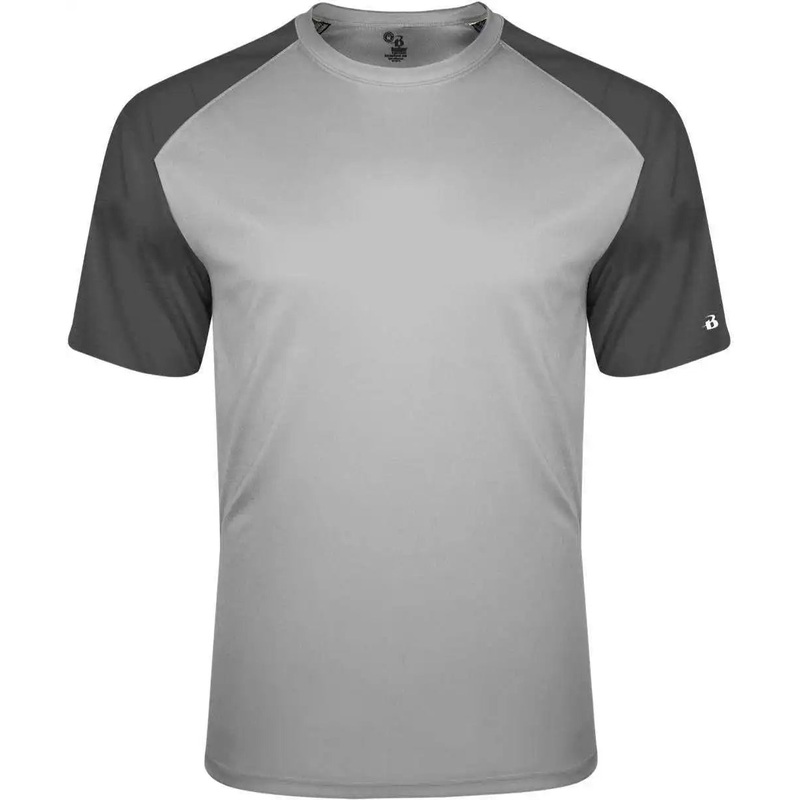 Badger Sport 2230 Breakout Youth Tee – Silver Graphite