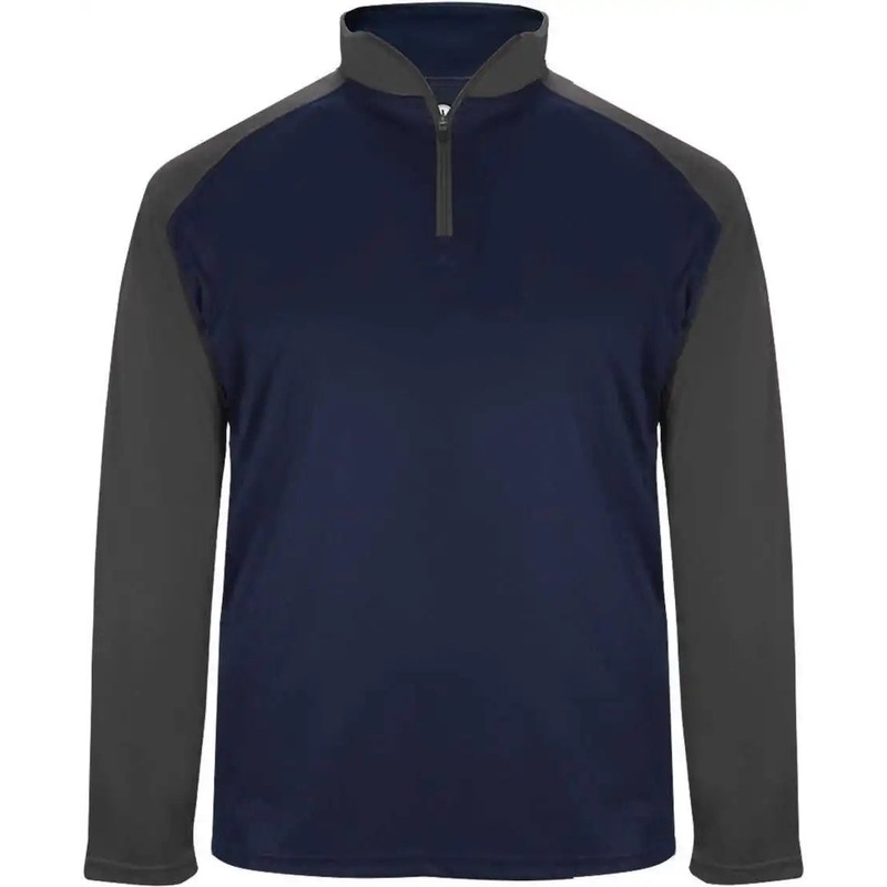 Badger Sport 4006 Ultimate Softlock Sport 1/4 Zip – Navy Graphite