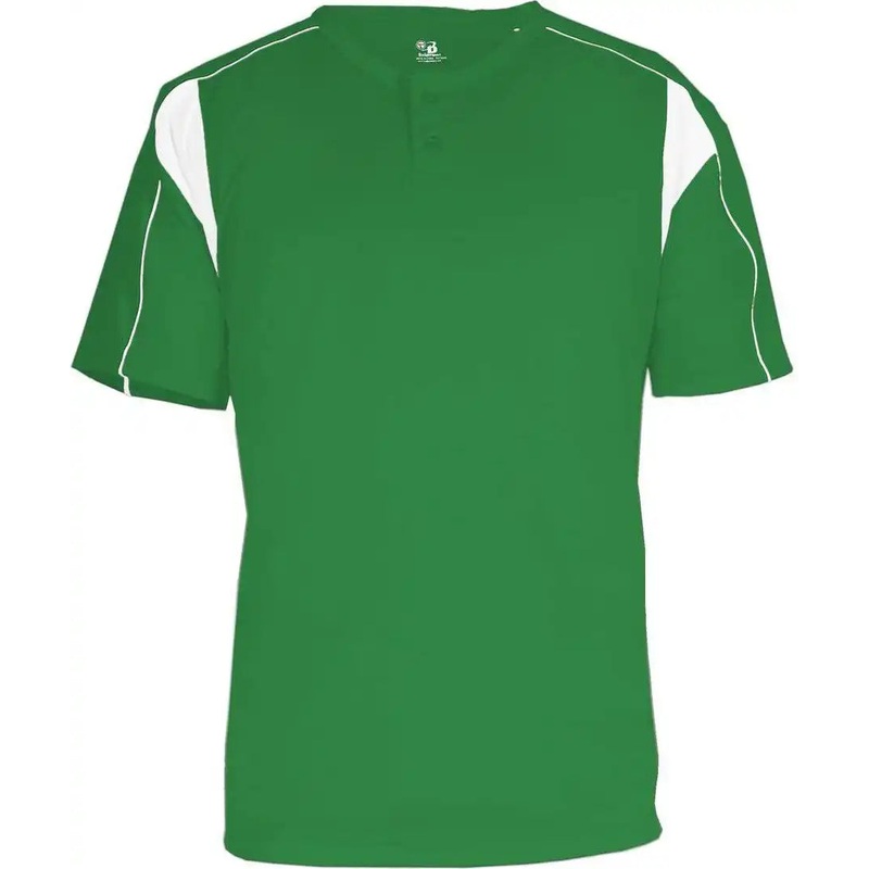 Badger Sport 7937 Adult Pro Placket – Kelly White