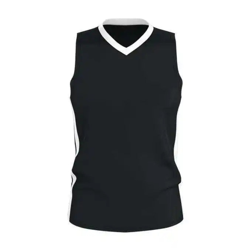 Alleson Athletic 538J Mens Single Ply Basketball Jersey – Black White