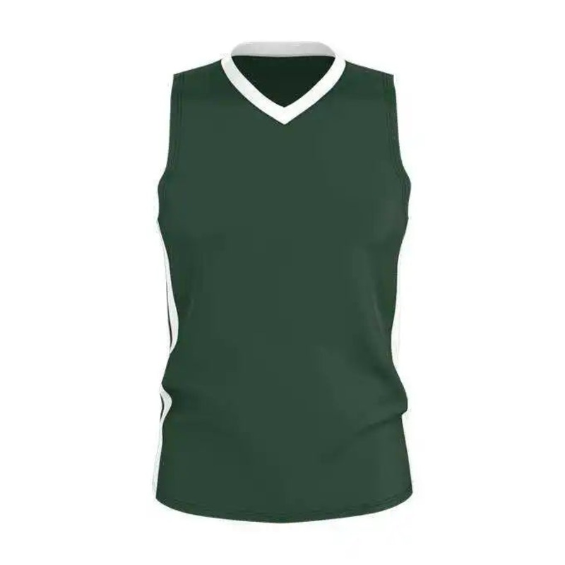 Alleson Athletic 538J Mens Single Ply Basketball Jersey – Forest White