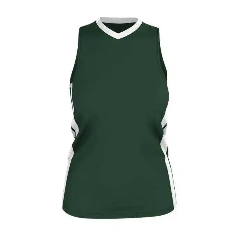 Alleson Athletic 538JW Womens Single Ply Basketball Jersey – Forest White