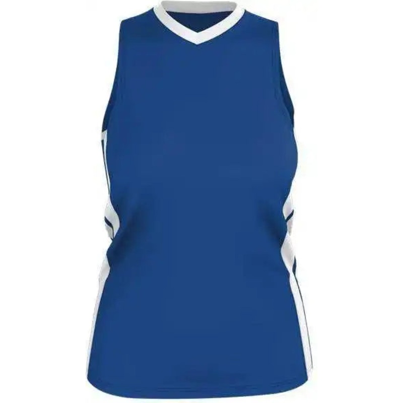 Alleson Athletic 538JW Womens Single Ply Basketball Jersey – Royal White