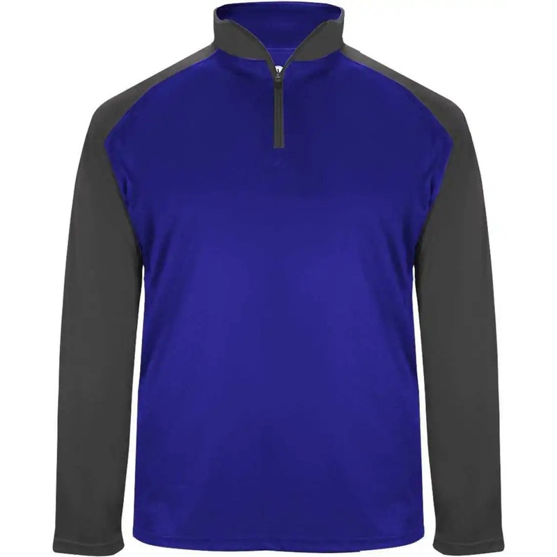 Badger Sport 4006 Ultimate Softlock Sport 1/4 Zip – Royal Graphite