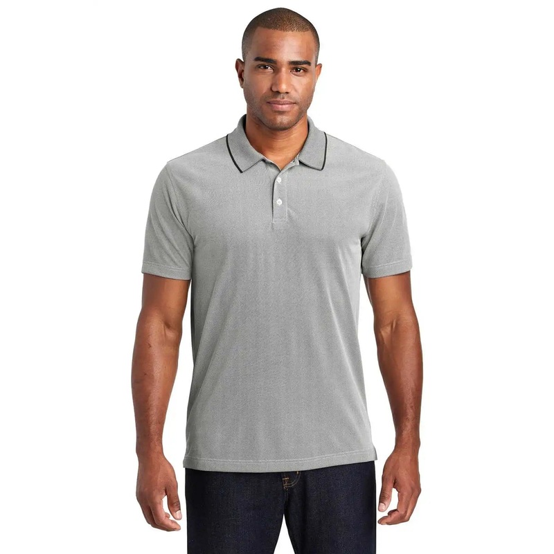 Port Authority K582 Poly Oxford Pique Polo – Black