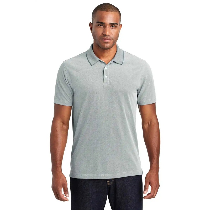 Port Authority K582 Poly Oxford Pique Polo – Gusty Gray
