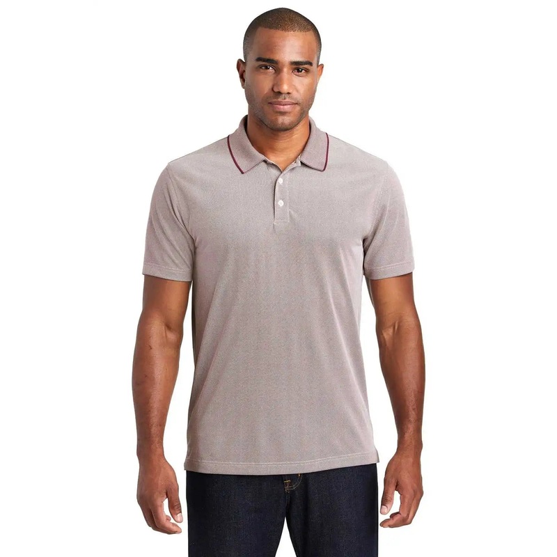 Port Authority K582 Poly Oxford Pique Polo – Maroon