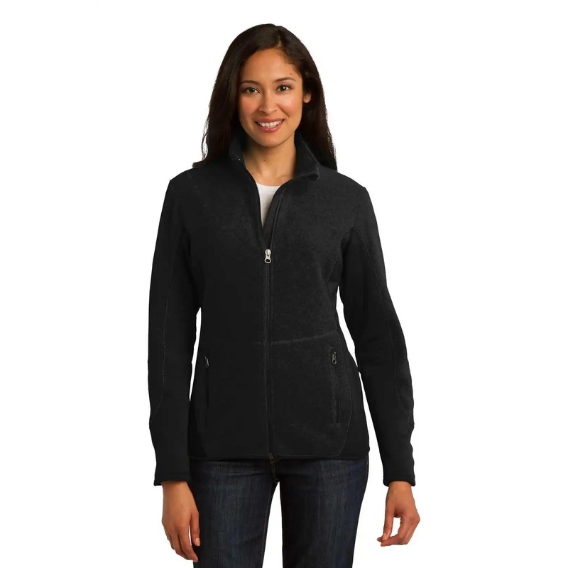 Port Authority L227 Ladies R-Tek Pro Fleece Full-Zip Jacket – Black Black