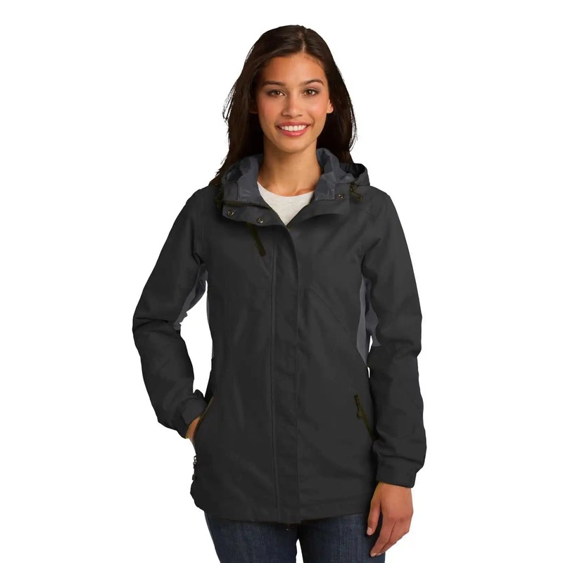 Port Authority L322 Ladies Cascade Waterproof Jacket – Black Magnet