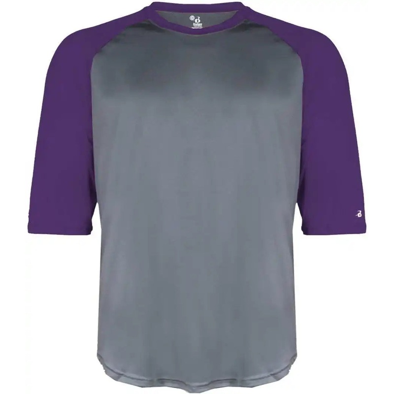 Badger Sport 2133 B-Baseball Youth Undershirt – Graphite Purple