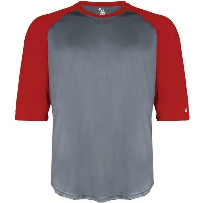 Badger Sport 2133 B-Baseball Youth Undershirt – Graphite Red
