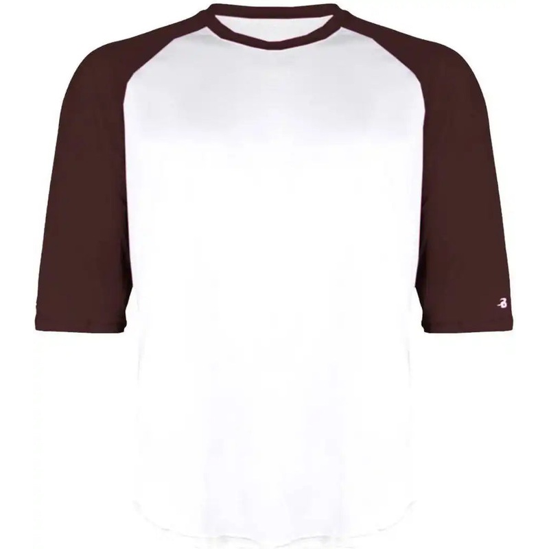 Badger Sport 2133 B-Baseball Youth Undershirt – White Maroon