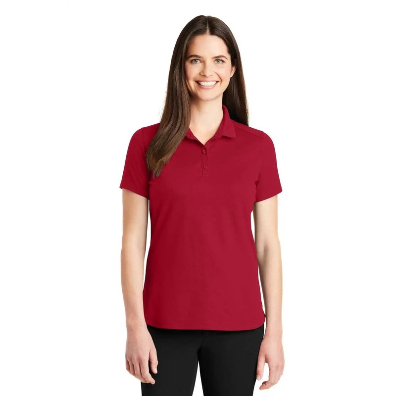 Port Authority LK164 Ladies Superpro Knit Polo – Rich Red