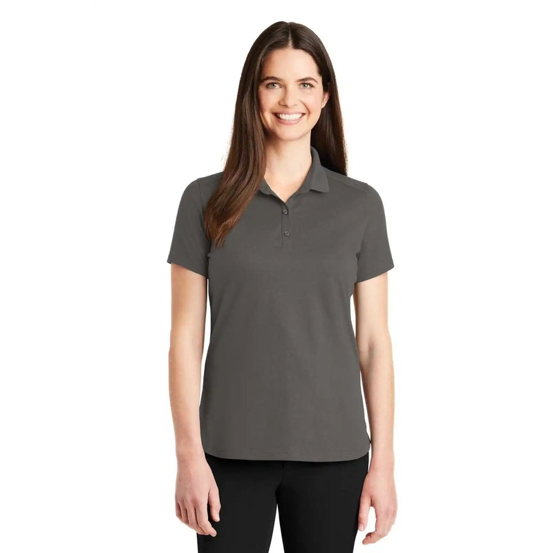 Port Authority LK164 Ladies SuperPro Knit Polo – Sterling Gray