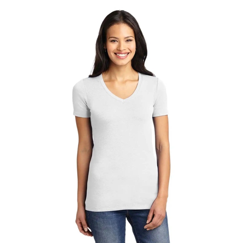 Port Authority LM1005 Ladies Concept Stretch V-Neck Tee – White