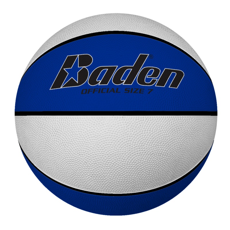 Rubber Basketball|Official 29.5″|Intermediate 28.5″|Junior 27.5″|Orange|Royal/White|Red/White|Green/White|Maroon/White|Yellow/White|Black/White|Red/White/Blue|Purple/White|Orange/White|Navy/White