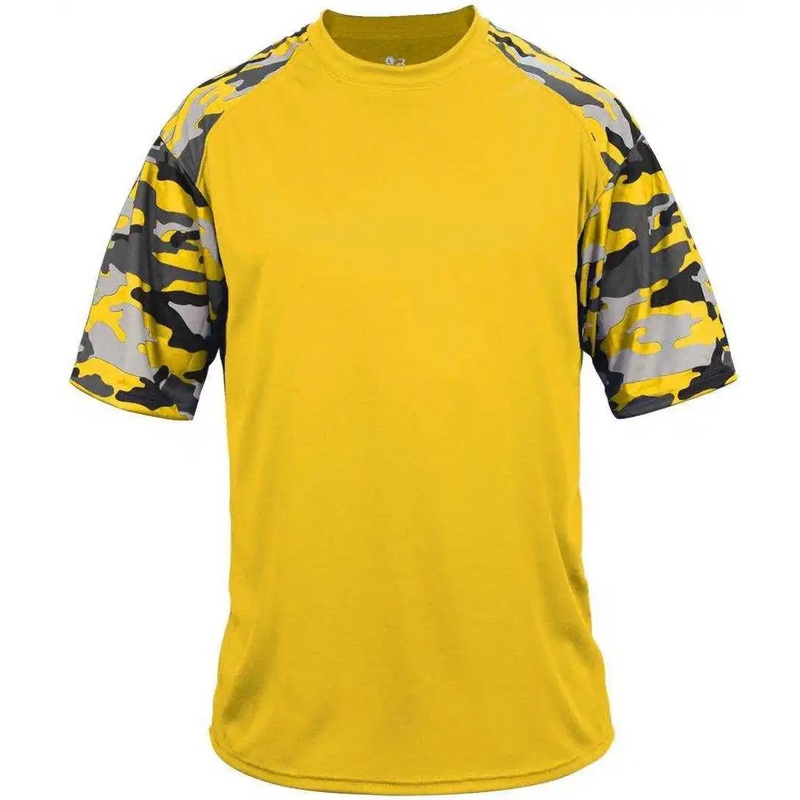 Badger Sport 2141 Camo Sport Youth Tee – Gold Gold Camo