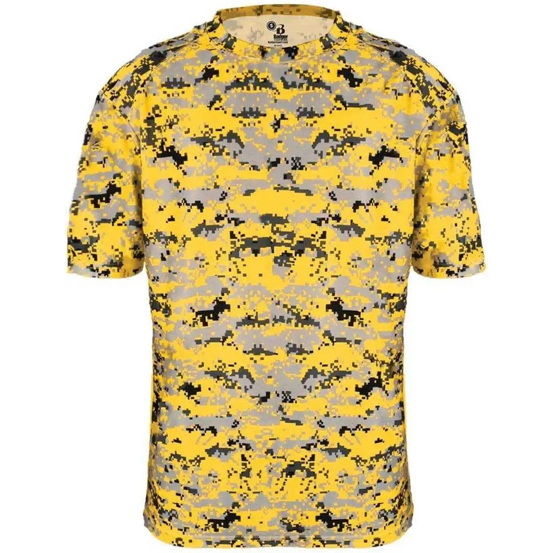 Badger Sport 2180 B-Core Youth Digital Tee – Gold Digital
