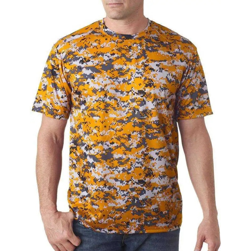 Badger Sport 2180 B-Core Youth Digital Tee – Graphite Digital