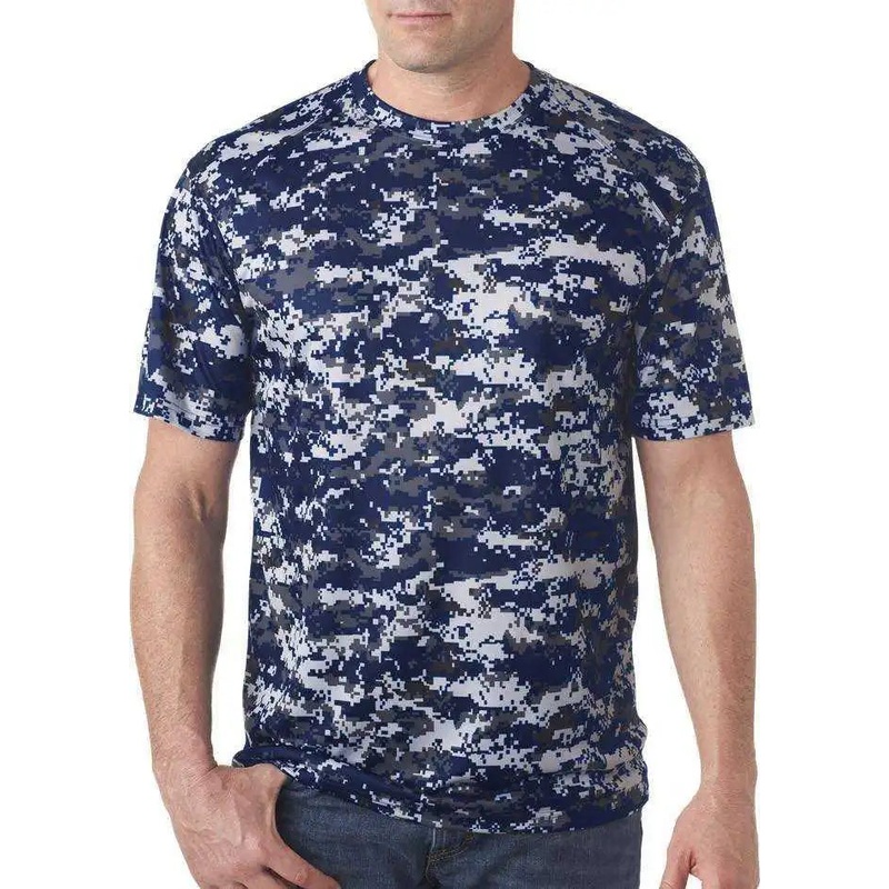 Badger Sport 2180 B-Core Youth Digital Tee – Navy Digital