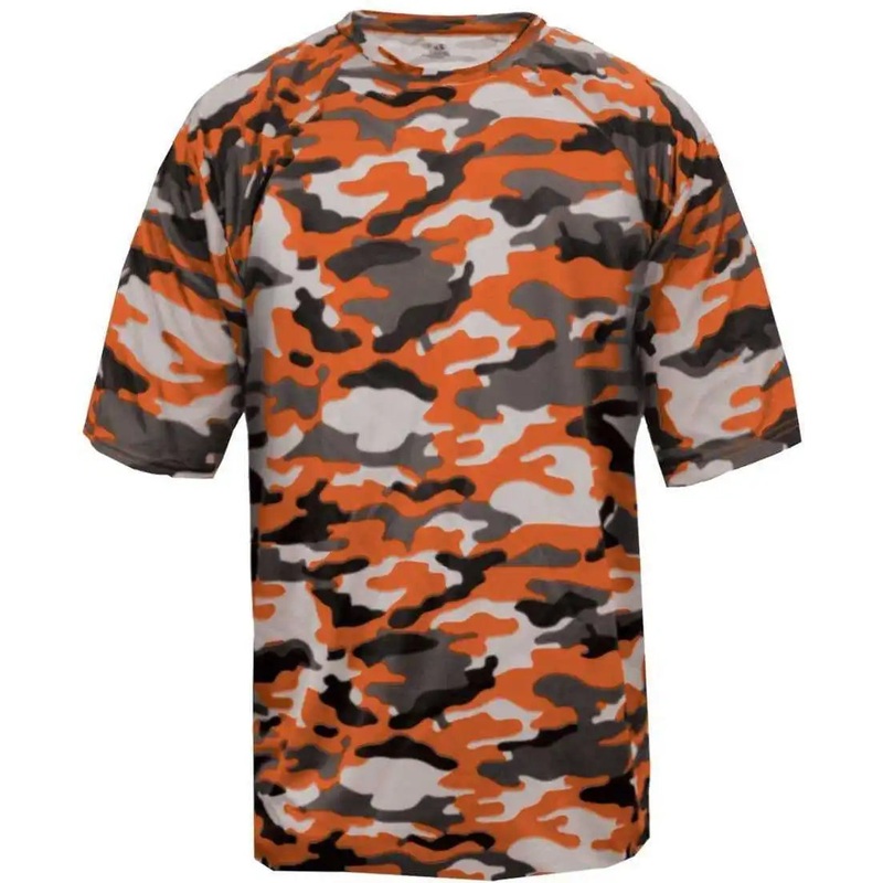 Badger Sport 2181 Camo Youth Tee – Orange Camo