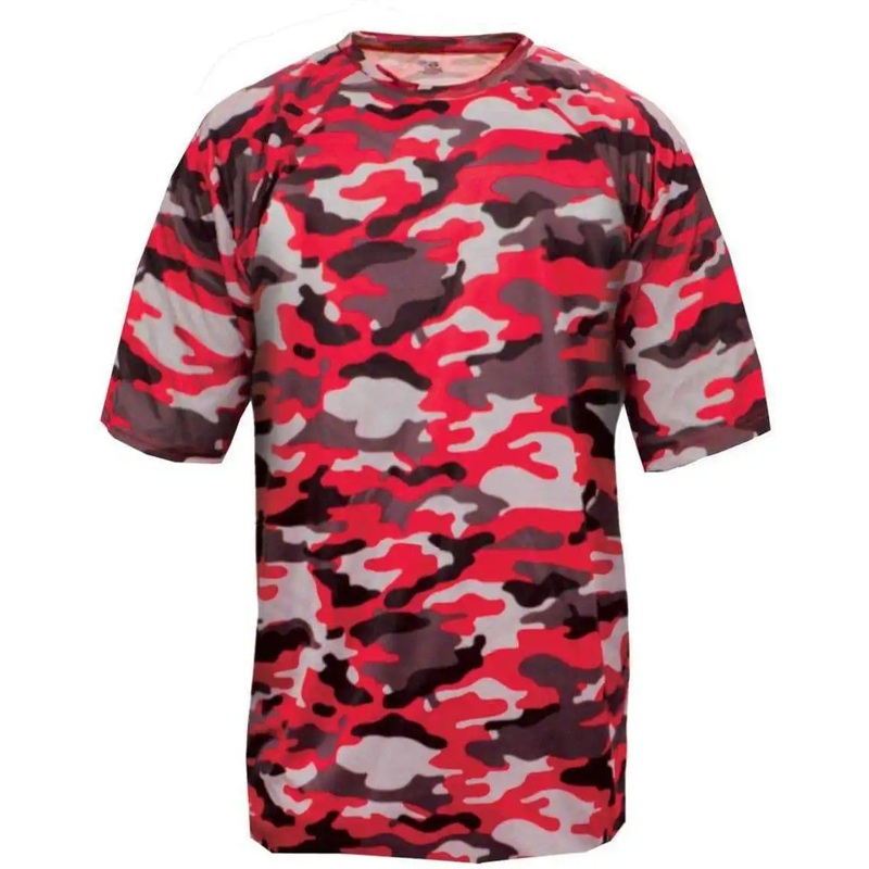 Badger Sport 2181 Camo Youth Tee – Red Camo