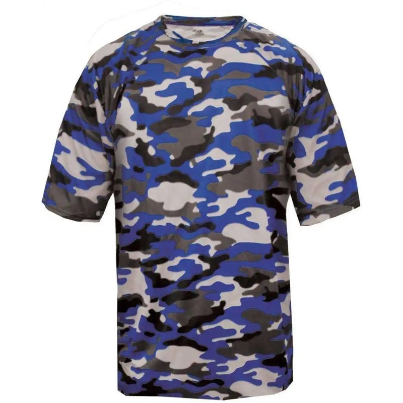Badger Sport 2181 Camo Youth Tee – Royal Camo