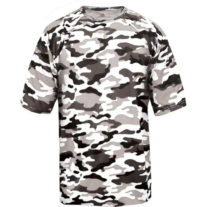 Badger Sport 2181 Camo Youth Tee – White Camo
