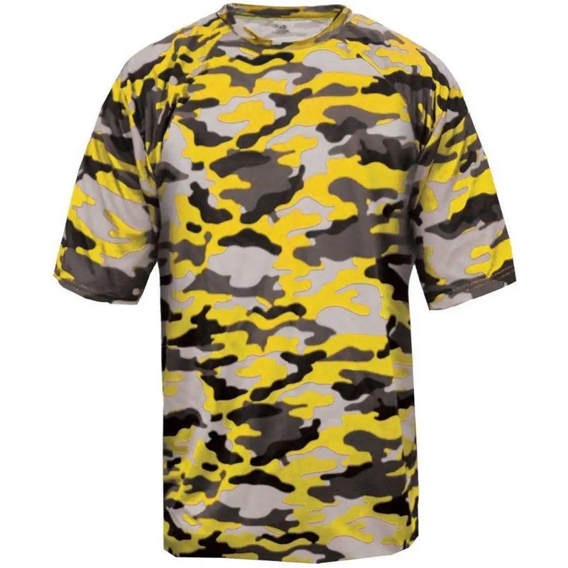 Badger Sport 4181 Camo Adult Tee – Gold Camo