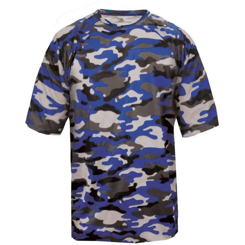 Badger Sport 4181 Camo Adult Tee – Royal Camo