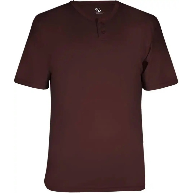 Badger Sport 7930 Adult B-Core Placket – Maroon