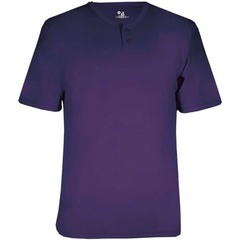 Badger Sport 7930 Adult B-Core Placket – Purple