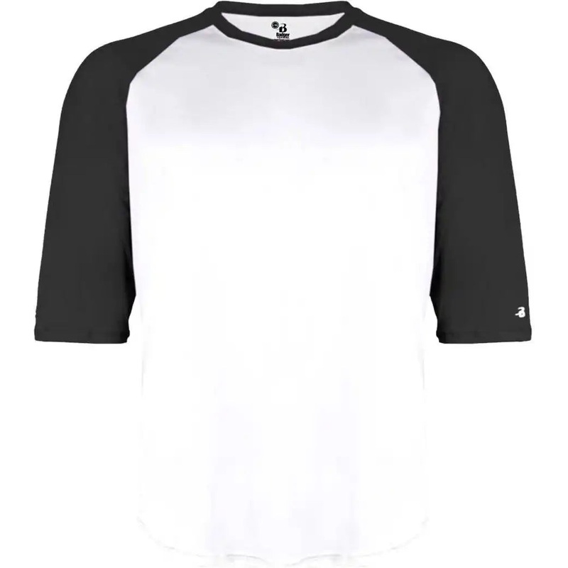 Badger Sport 4133 B-Baseball Adult Undershirt – White Black