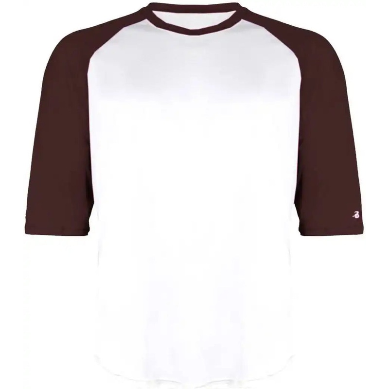 Badger Sport 4133 B-Baseball Adult Undershirt – White Maroon