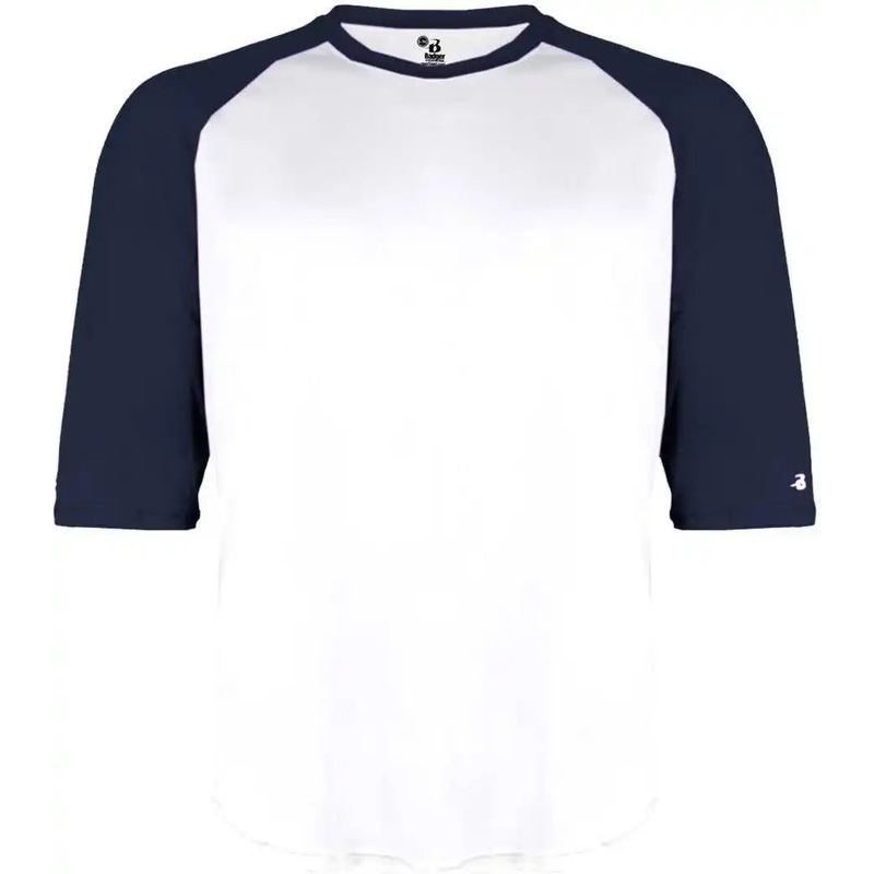 Badger Sport 4133 B-Baseball Adult Undershirt – White Navy