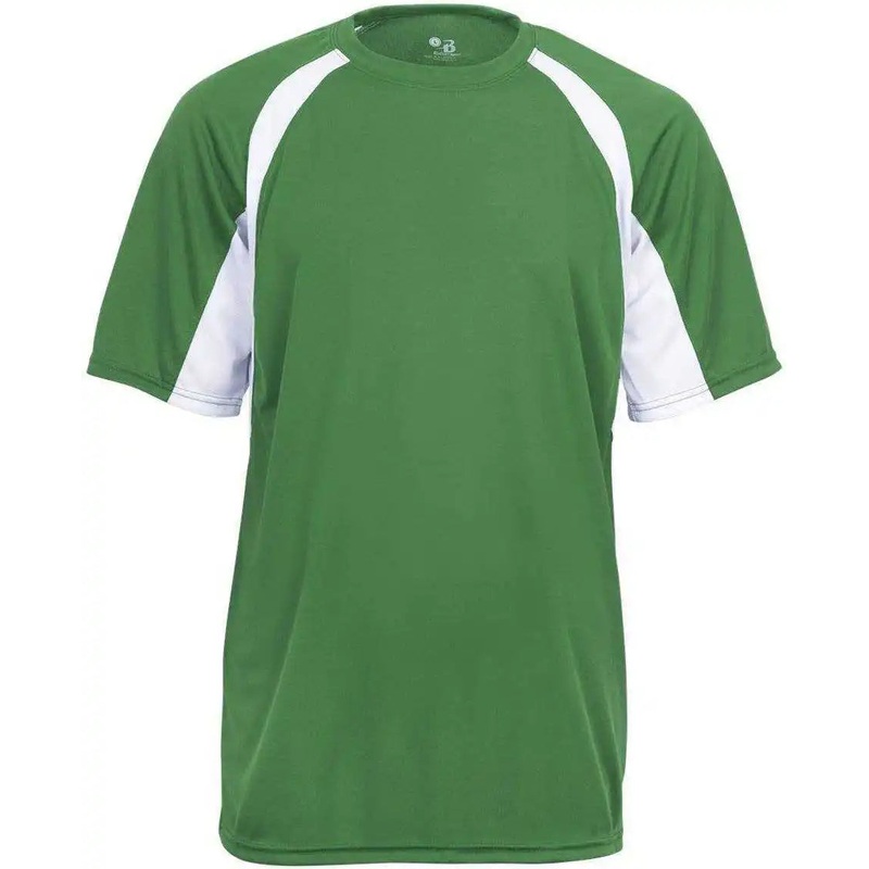 Badger Sport 4144 Adult Hook Tee – Kelly White