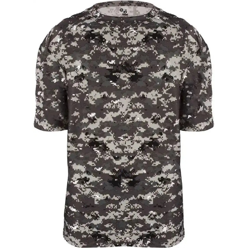 Badger Sport 4180 B-Core Adult Digital Tee – Graphite Digital