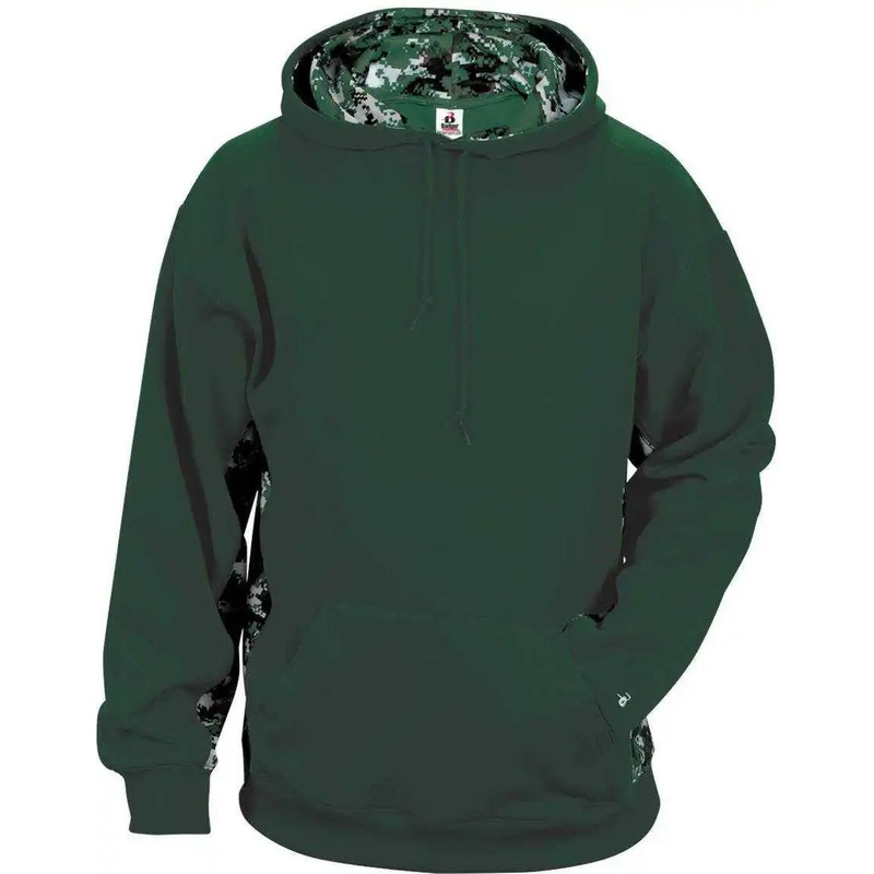Badger Sport 1464 Adult Digital Hoodie – Forest Forest Digital