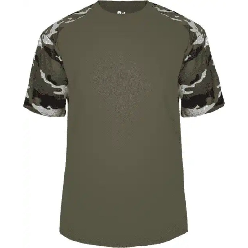 Badger Sport 2141 Camo Sport Youth Tee – OD Green OD Green Camo