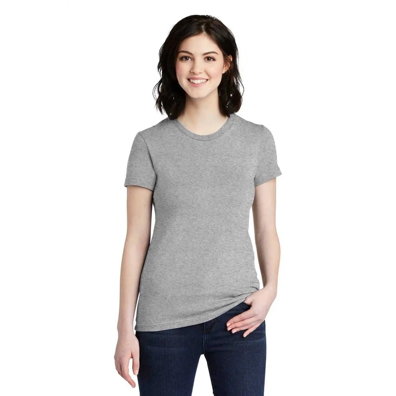 American Apparel 2102W Women’s Fine Jersey T-Shirt – Heather Gray