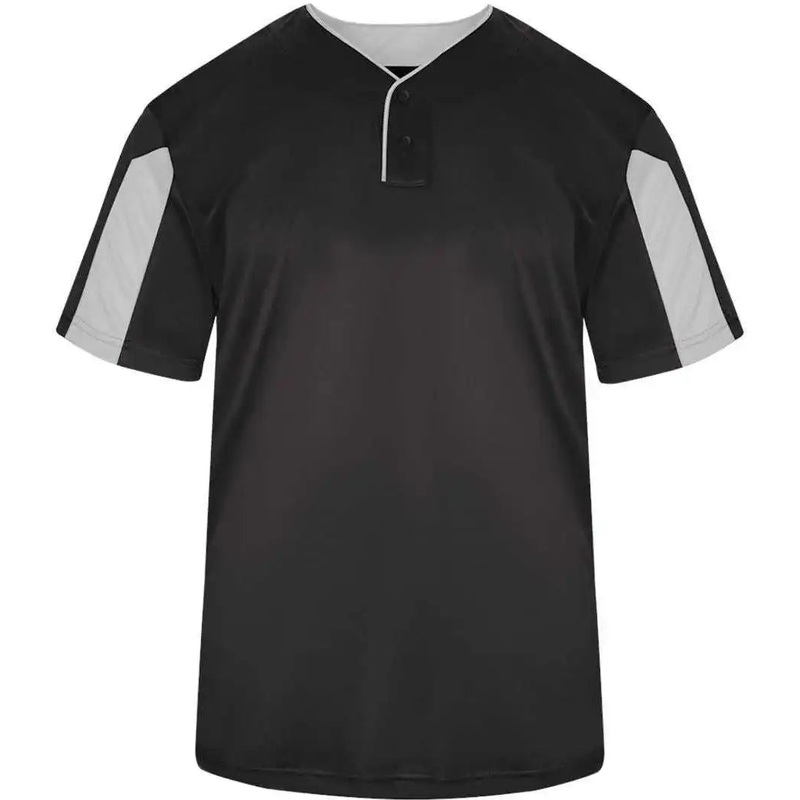 Badger Sport 2976 Youth Striker Badger Sport Placket – Graphite White