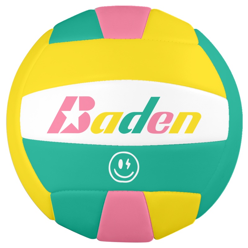 Baden Paradise Volleyballs|Multi Color/Smile|Blue/Yellow|Have A Good Game|Pink/Baden|Pineapple|Watermelon|Yellow/Teal|Ombre|Light Blue/ Yellow|Graffiti|Tiki