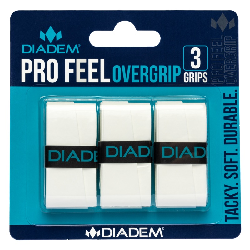 Pro Feel Overgrip|3 Pack|12 Pack|30 Pack|50 Pack|White|Black|Teal|Pink|Yellow|Assorted