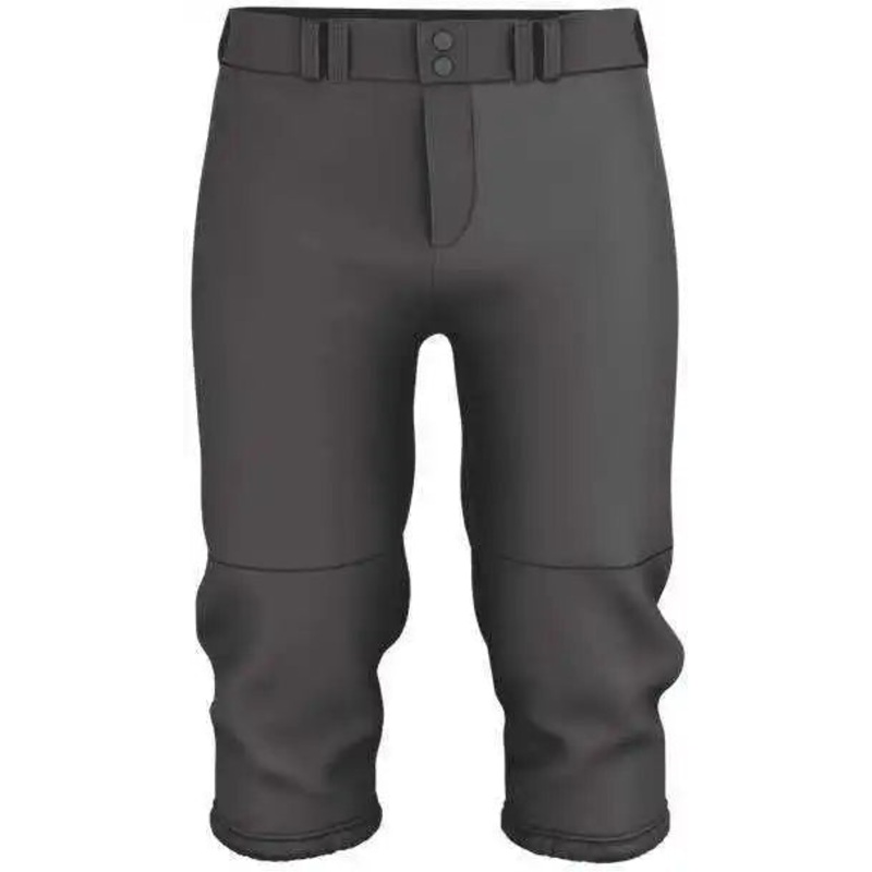 Alleson Athletic 615PSG Girls Belted Speed Premium Fastpitch Pant – Charcoal Solid