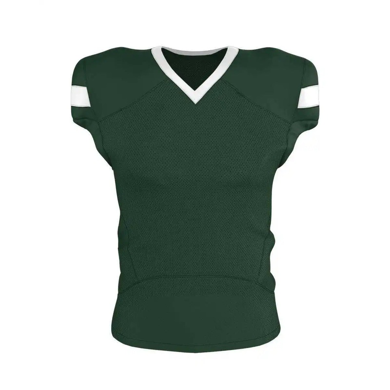 Alleson Athletic 754 Adult Pro Flex Cut Belt Length Football Jersey – Forest White