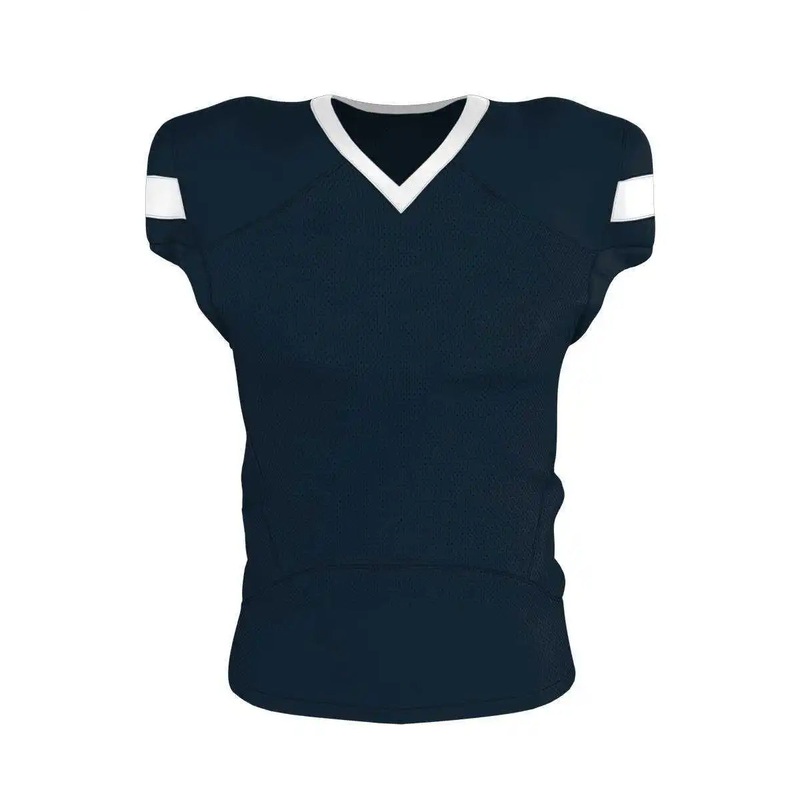 Alleson Athletic 754 Adult Pro Flex Cut Belt Length Football Jersey – Navy White