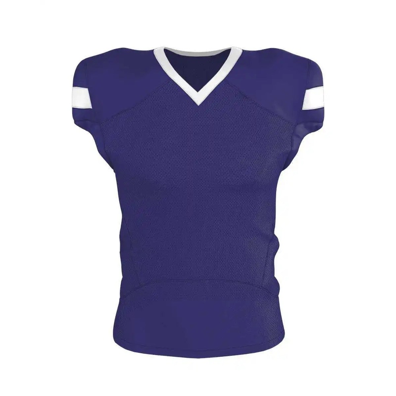 Alleson Athletic 754 Adult Pro Flex Cut Belt Length Football Jersey – Purple White