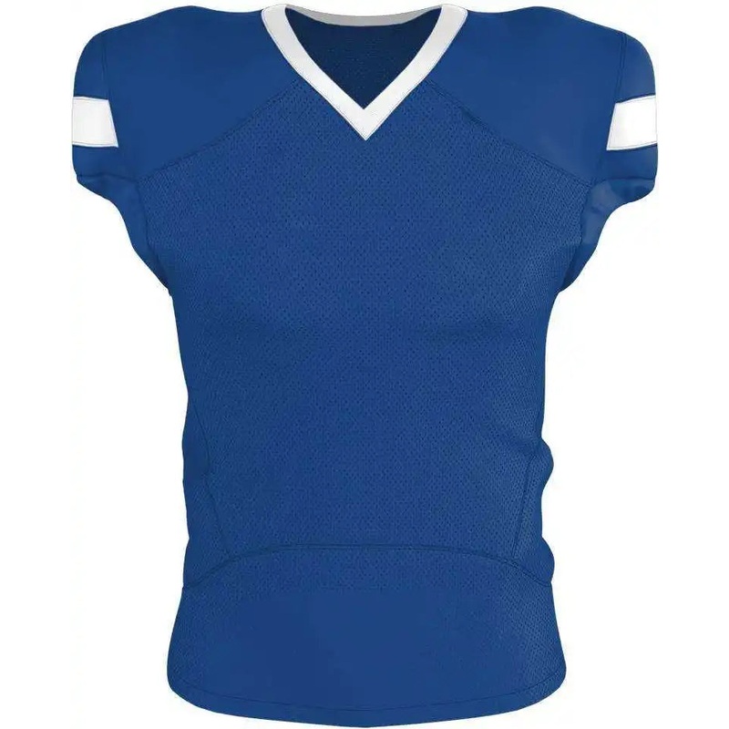 Alleson Athletic 754Y Youth Pro Flex Cut Belt Length Football Jersey – Royal White